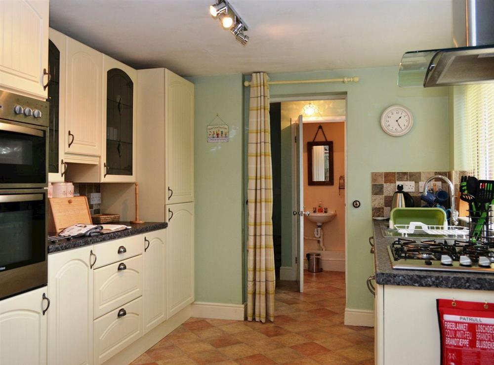 Modern kitchen at Two Chimneys in Keswick, Cumbria