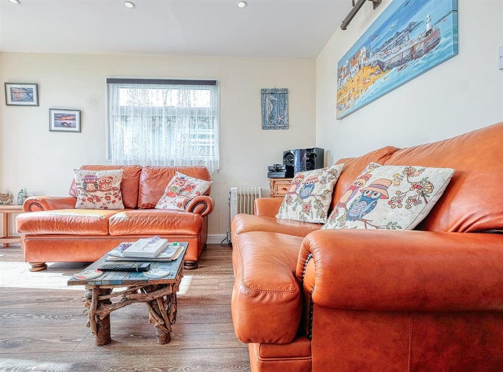 Living area at Two Hoots in Mundesley, Norfolk