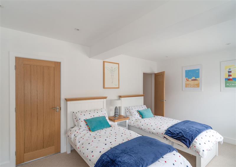 Twin bedroom at Two Hoots, Thurlestone, Devon