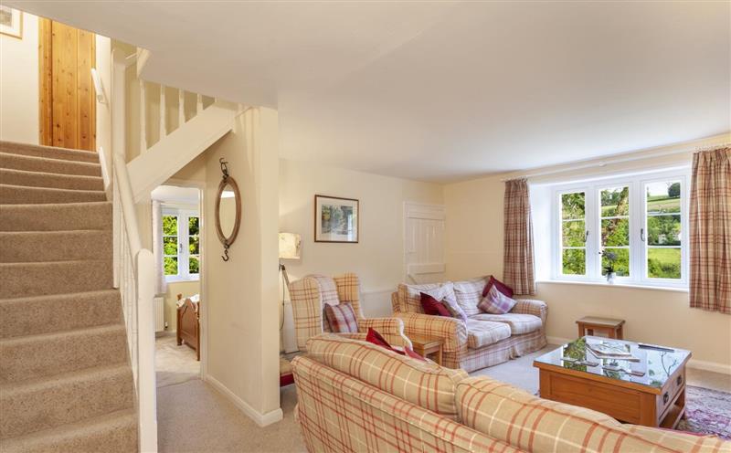 The living room at Two Lower Spire Cottage, Nr Dulverton