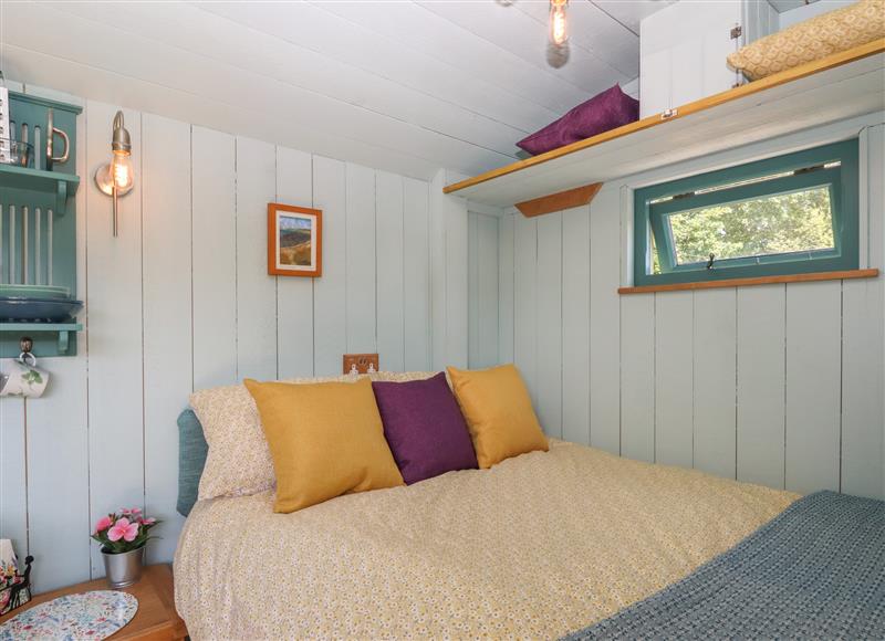 This is a bedroom at Two Moors Shepherds Hut, Hittisleigh near Whiddon Down