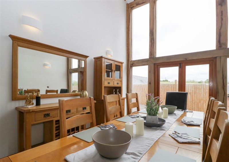 Dining room at Two Parks Barn, Upton Bishop near Ross-On-Wye