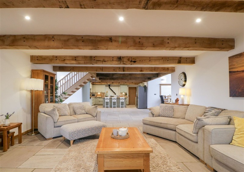 Relax in the living area at Two Parks Barn, Upton Bishop near Ross-On-Wye