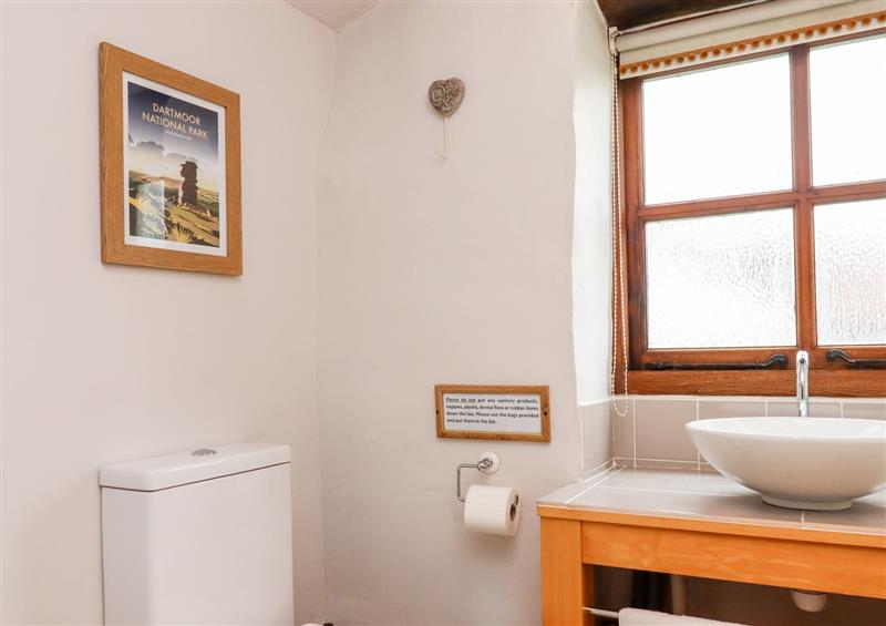 This is the bathroom (photo 4) at Two Shoes Cottage, Sourton near Sourton Down