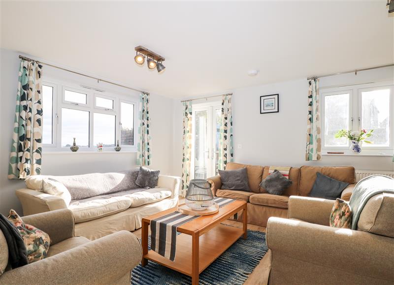 The living area at Two Tides, Langstone