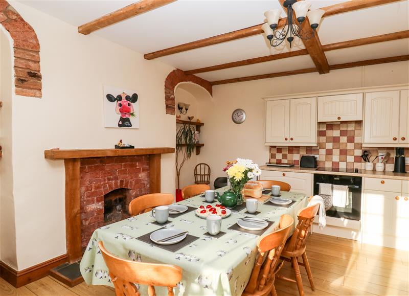 This is the kitchen at Twyford Farm Cottage, Tiverton