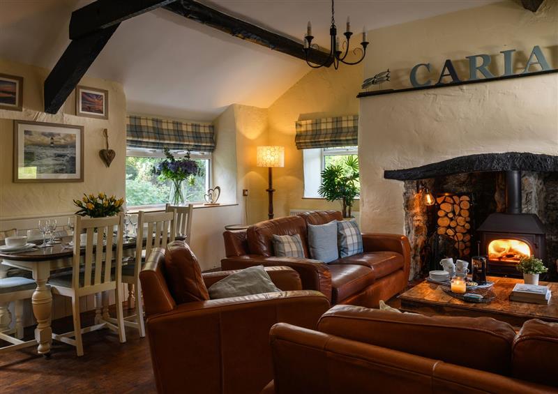 Relax in the living area at Ty Bach, Beaumaris