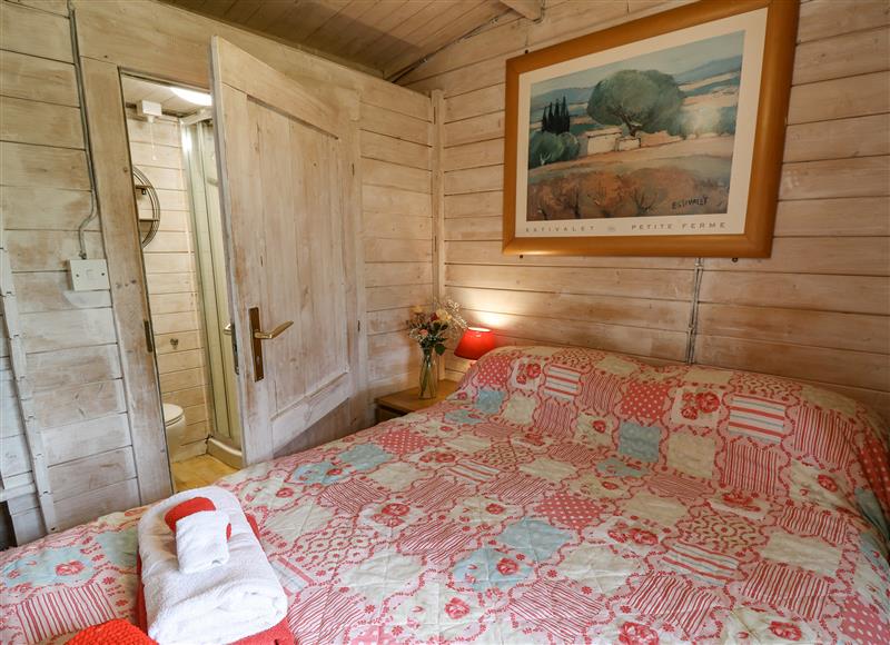 This is the bedroom at Ty Bach Twt, Talybont-on-Usk