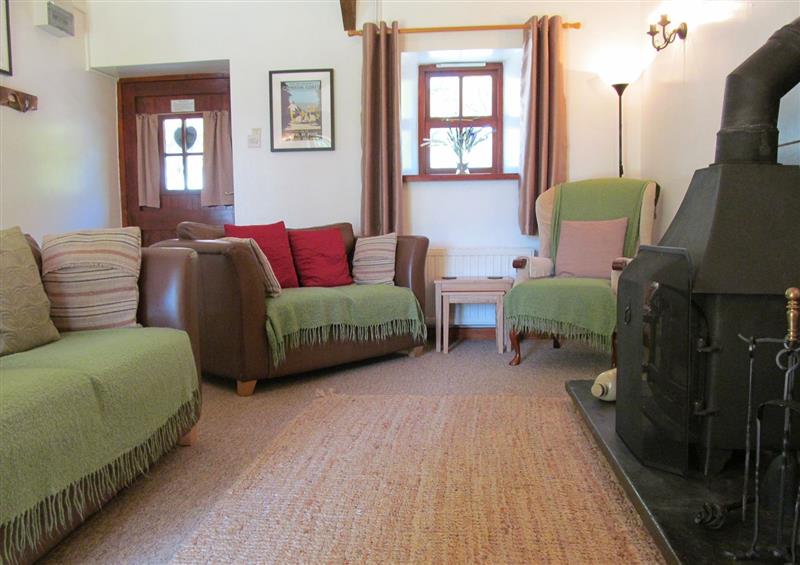 The living room at Ty Barcud, Llanddewi-Brefi
