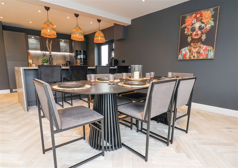 Dining room at Ty Blodau, near Prestatyn