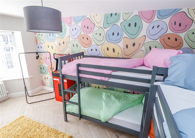 One of the bedrooms at Ty Blodau, near Prestatyn