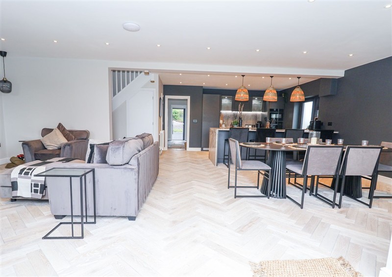Relax in the living area at Ty Blodau, near Prestatyn