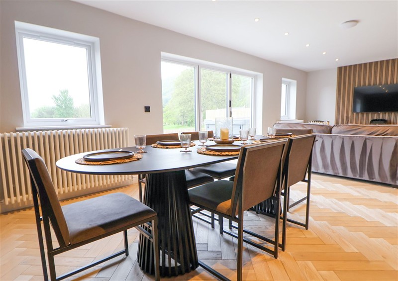 The dining room at Ty Blodau, near Prestatyn