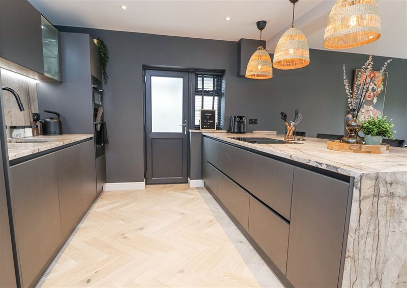 The kitchen at Ty Blodau, near Prestatyn