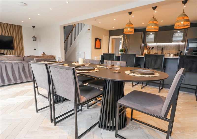 This is the dining room at Ty Blodau, near Prestatyn