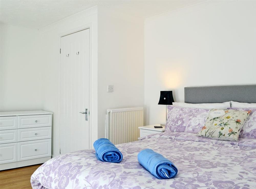 Comfortable double bedroom at Ty Bryn Cottage in Kenfig Hill, near Bridgend, Glamorgan, Mid Glamorgan