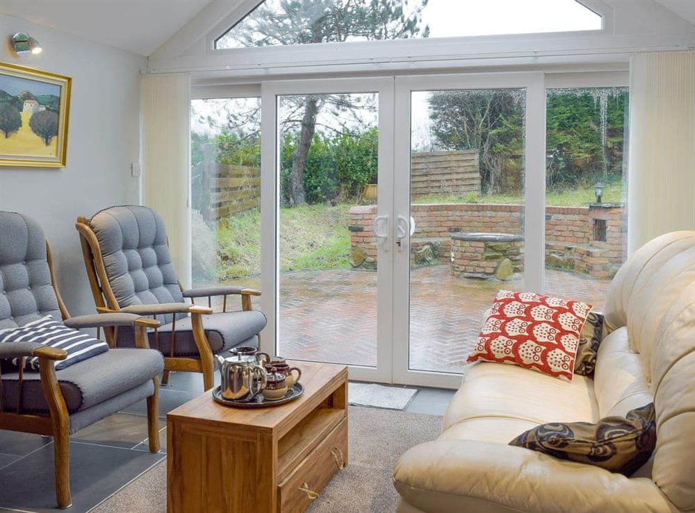 Light and airy living room with garden access at Ty Cameron in near Dwrbach, Fishguard, Dyfed