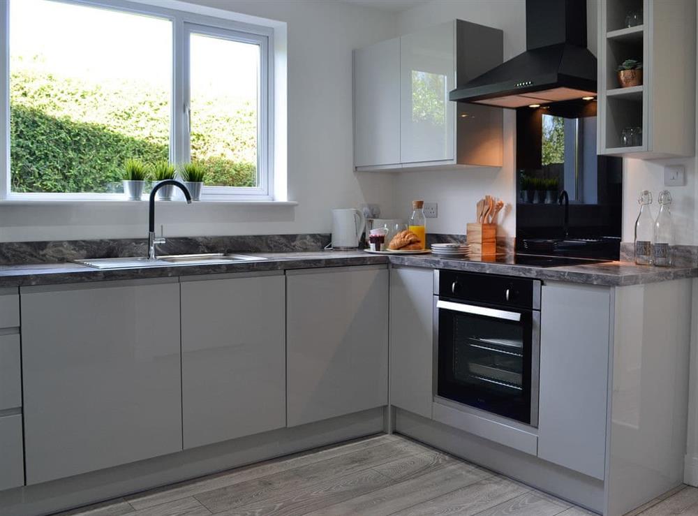 Well appointed kitchen at Ty Canol in Llansaint, near Kidwelly, Carmarthenshire, Dyfed
