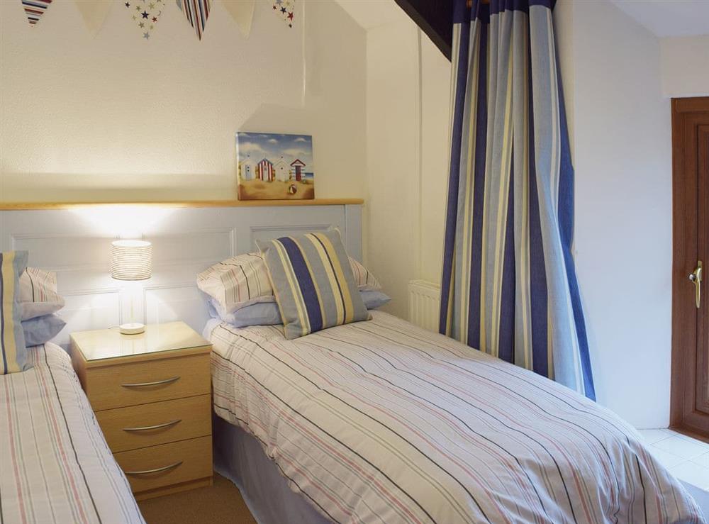 Twin bedroom at Ty Capel Seion in Cardigan, Dyfed