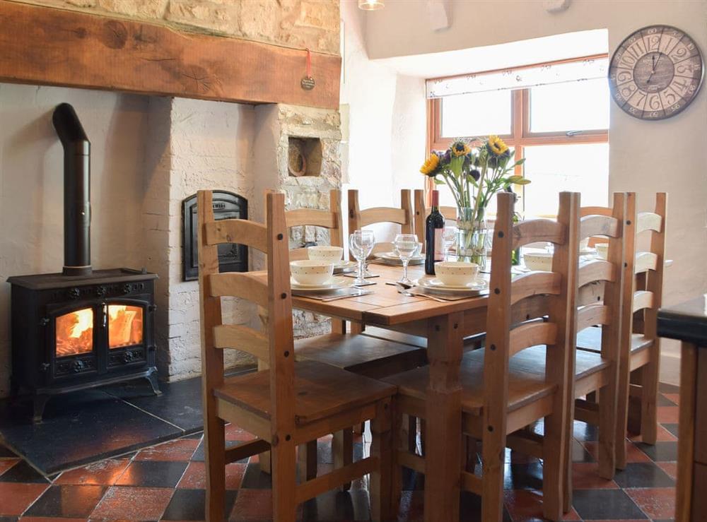 Dining room at Ty Celyn Farmhouse in Ponthenri, near Llanelli, Dyfed