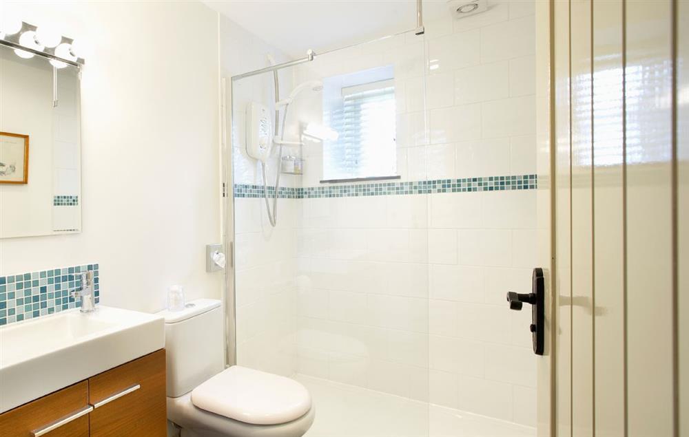 Shower room at Ty Cerrig, Bodnant Estate