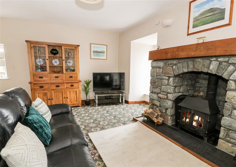 This is the living room at Ty Cerrig, Dyffryn Ardudwy