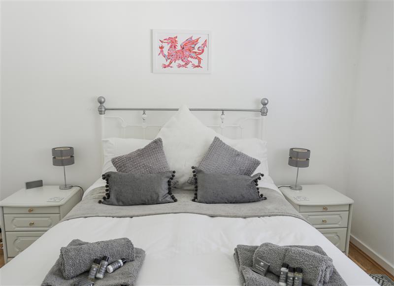 One of the 3 bedrooms at Ty Cerrig, Llanbedrog