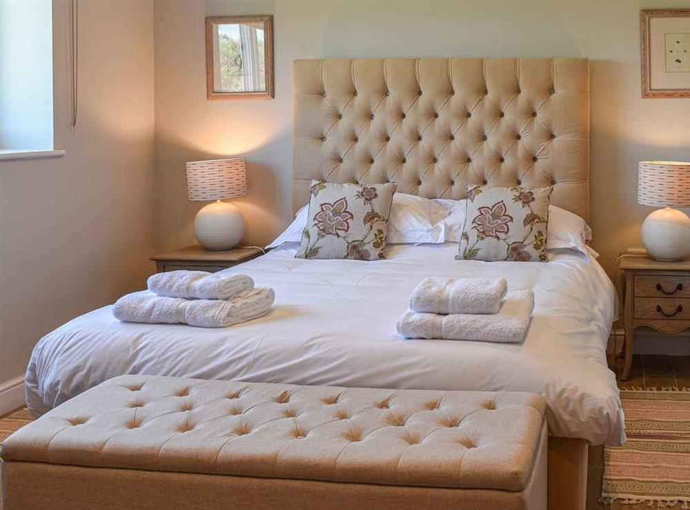 Double bedroom at Ty Clud in Trearddur Bay, Gwynedd