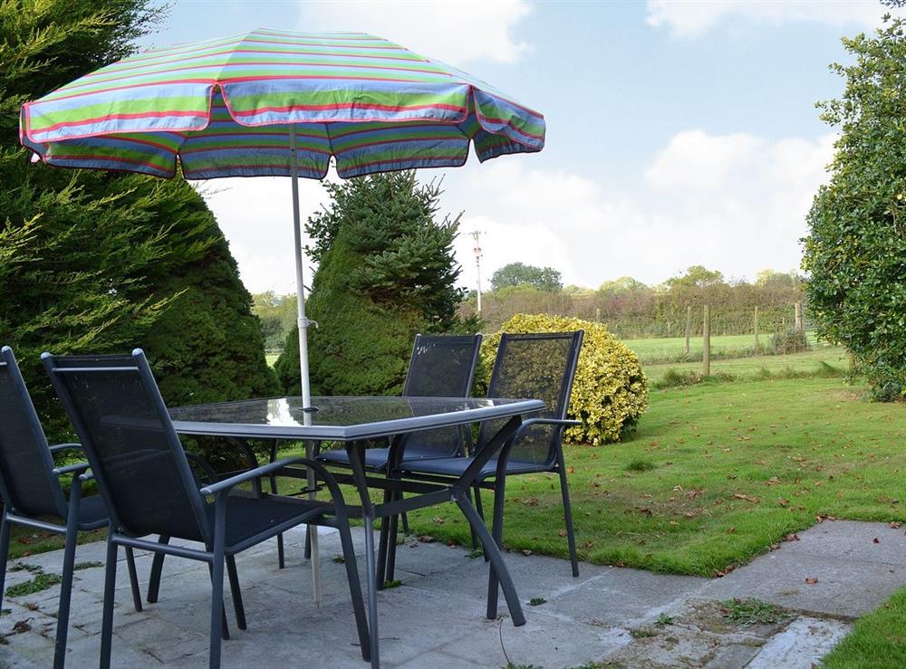 Sitting-out-area at Ty Clyd in Clarbeston Road, Dyfed