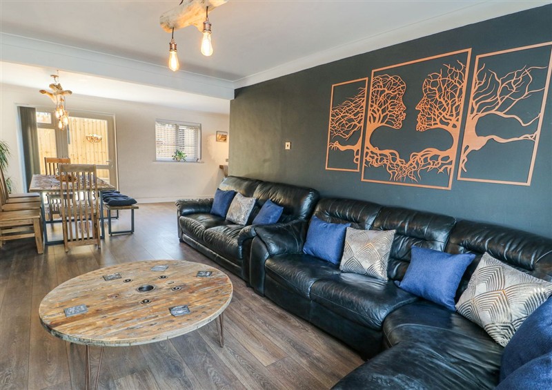 The living area at Ty Copr, Amlwch