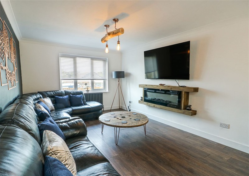 The living room at Ty Copr, Amlwch