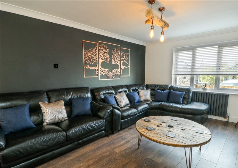 This is the living room at Ty Copr, Amlwch