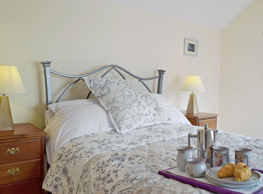 Elegant double bedroom at Ty Cornel in Aberporth, near Cardigan, Dyfed