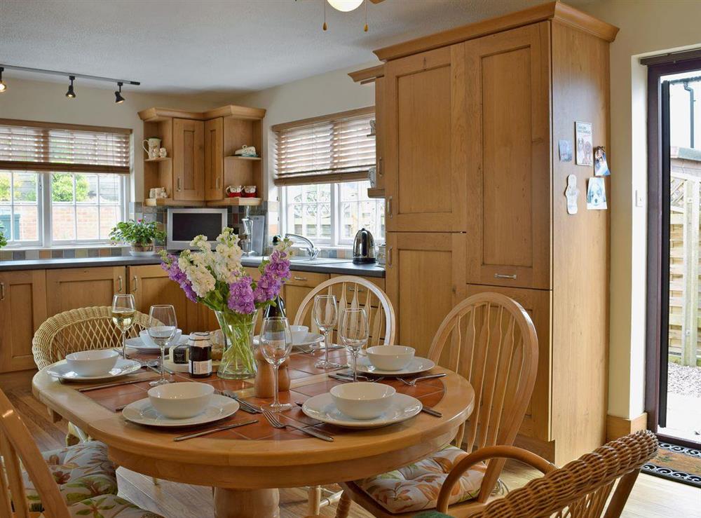 Well presented kitchen/dining room at Ty Cornel in Aberporth, near Cardigan, Dyfed