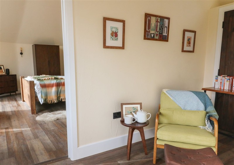 Relax in the living area at Ty Crwn - The Roundhouse, Near Lampeter