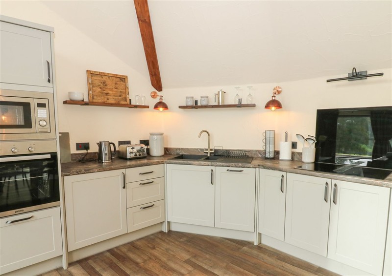 This is the kitchen at Ty Crwn - The Roundhouse, Near Lampeter