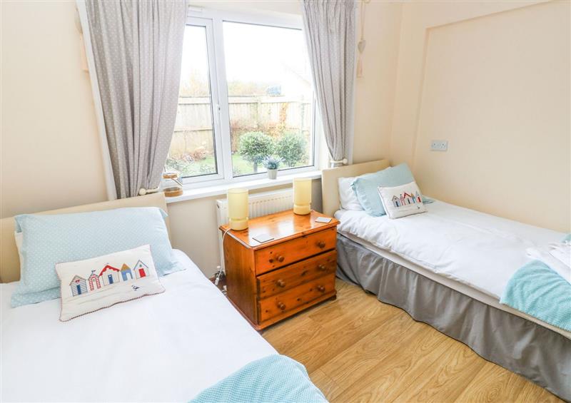 One of the 2 bedrooms at Ty Crydd, Llansaint near Kidwelly