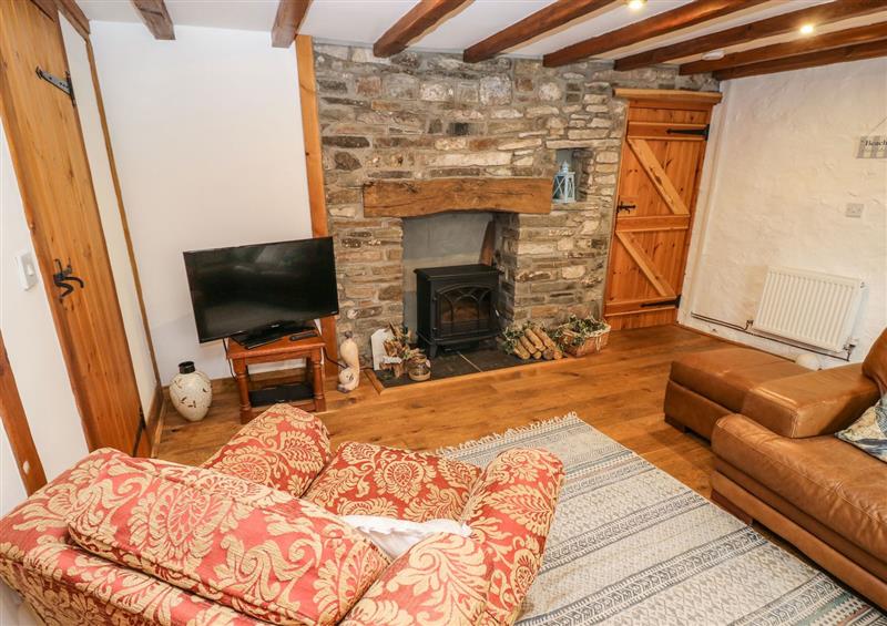 The living room at Ty Crydd, Llansaint near Kidwelly