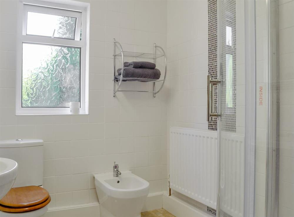 Shower room at Ty Draw in Garnant, near Ammanford, Carmarthenshire, Dyfed