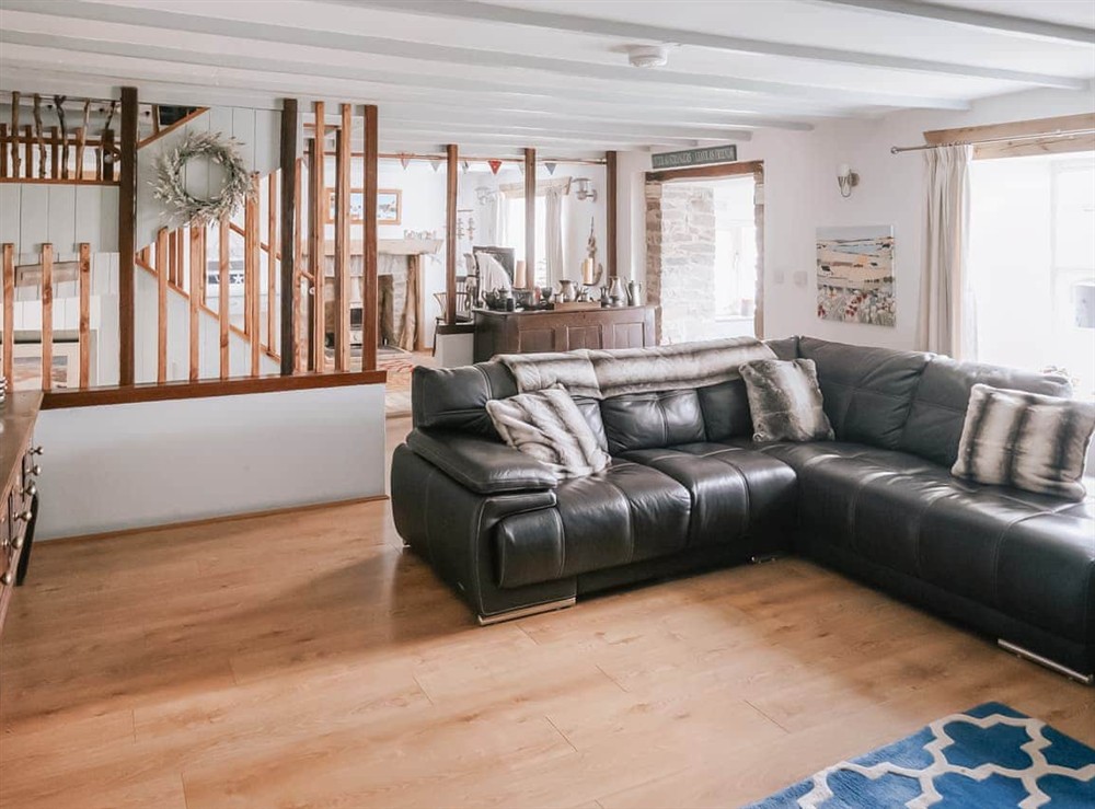 Living area at Ty Fferm Bargoed in Aberaeron, Dyfed