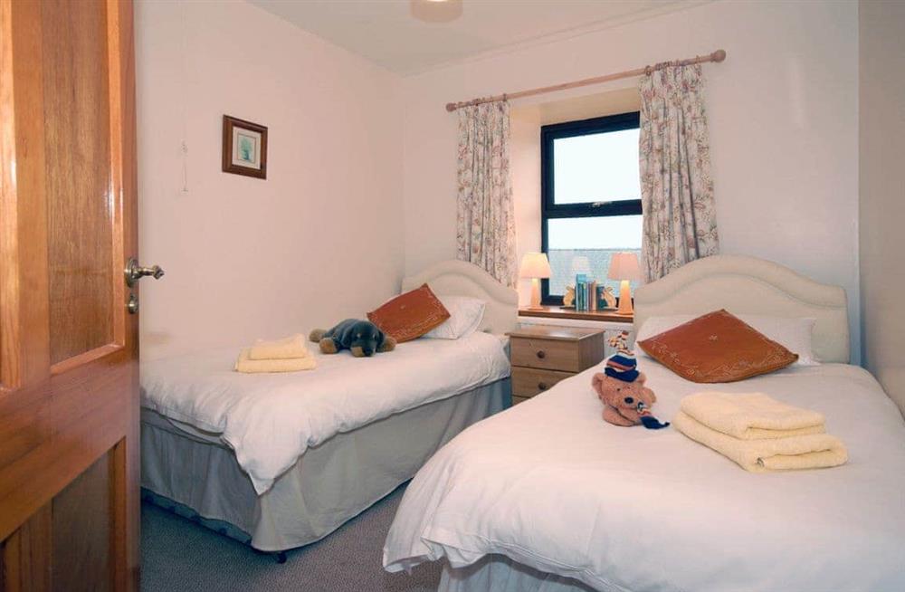 One of the bedrooms at Ty Fferm in Croesgoch, Pembrokeshire, Dyfed