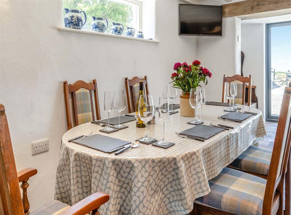 Dining Area at Ty Gladys in St. Davids, Dyfed
