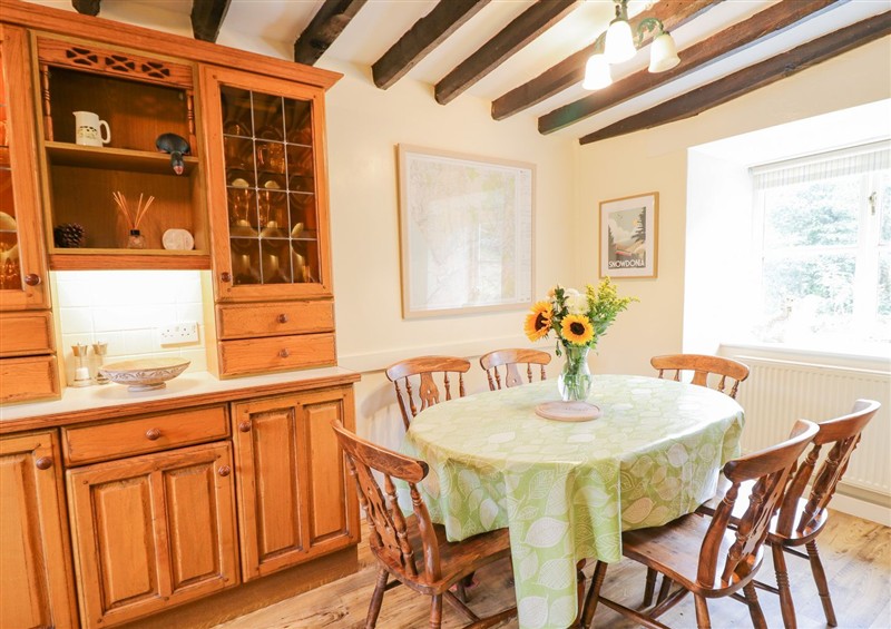 The dining room at Ty Glan Yr Afon, Bontddu near Dolgellau