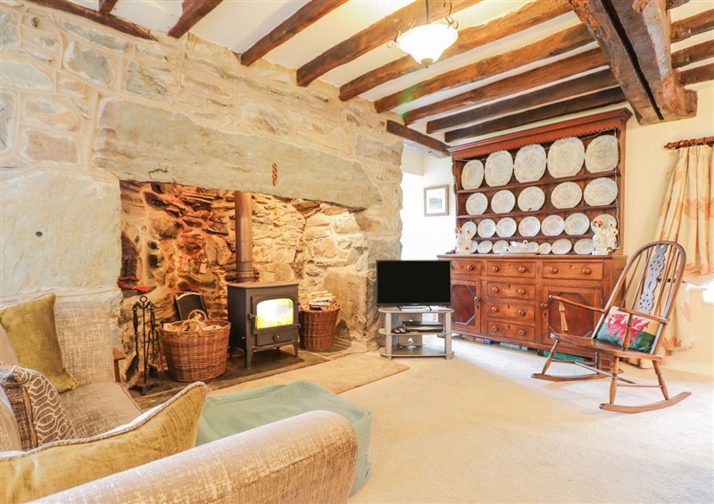 The living room at Ty Glan Yr Afon, Bontddu near Dolgellau