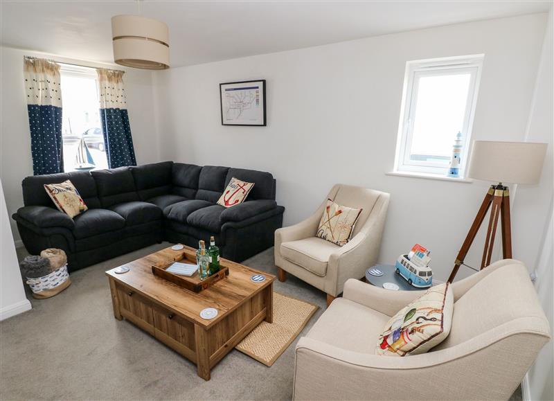 The living room at Ty Glas, Ogmore-by-Sea near St Brides Major