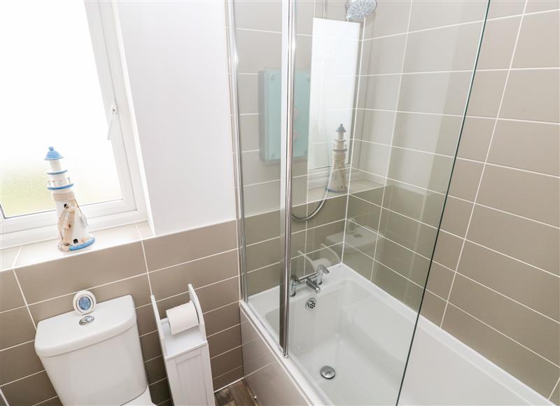 This is the bathroom at Ty Glas, Ogmore-by-Sea near St Brides Major