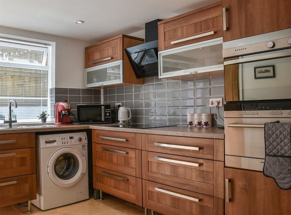 Kitchen area at Ty Glas in The Mumbles, near Swansea, West Glamorgan