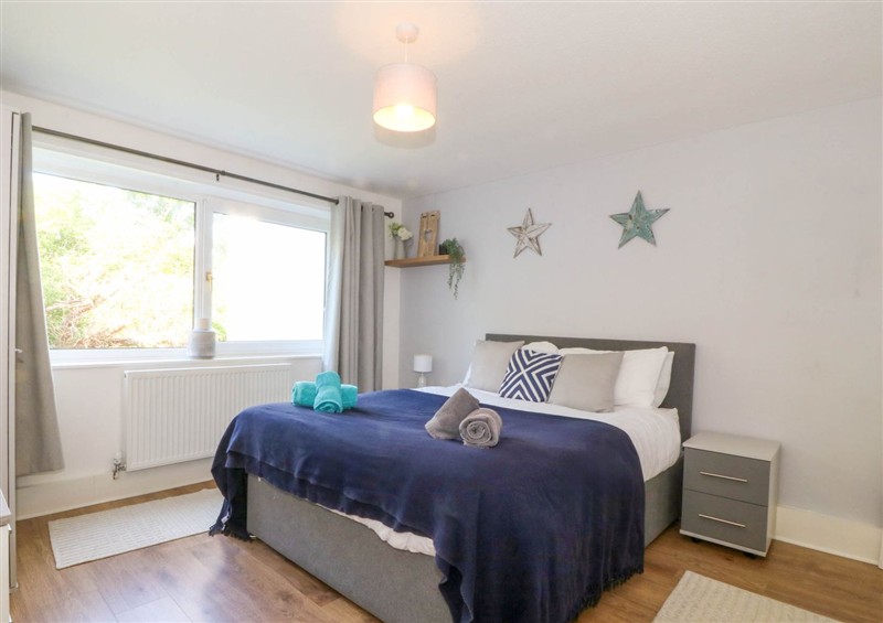 One of the 4 bedrooms at Ty Golau, Llanbedrog