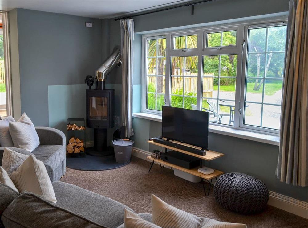 Comfortable lounge area at Ty Gwyn in Cei Bach, near New Quay, Cardigan, Dyfed
