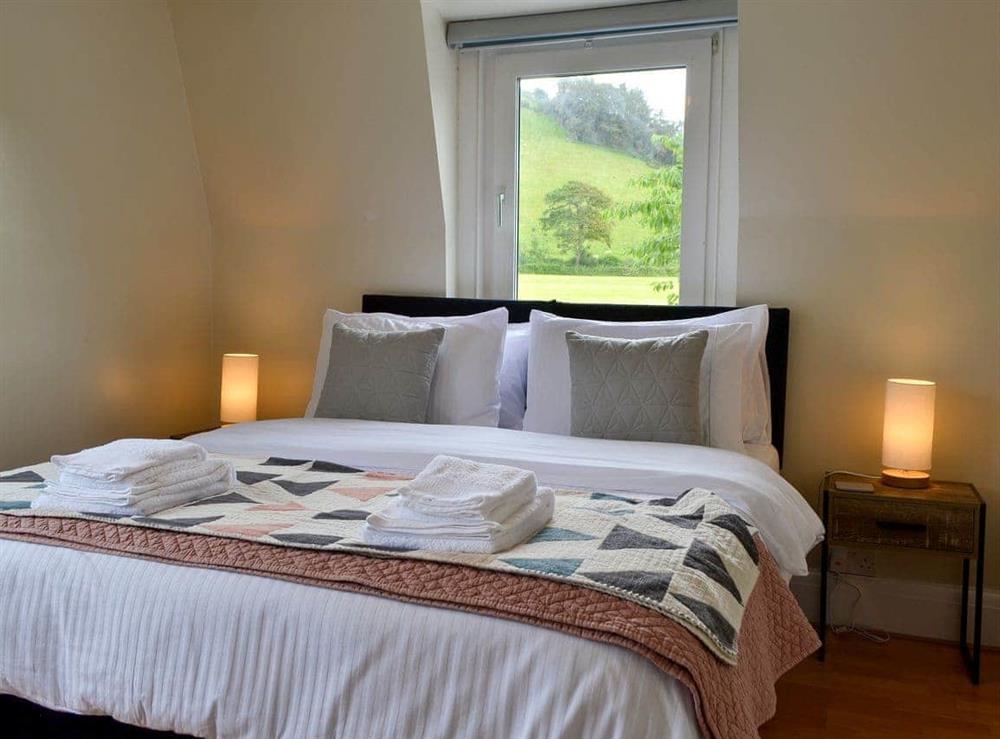 Cosy and comfortable double bedroom at Ty Gwyn in Cei Bach, near New Quay, Cardigan, Dyfed